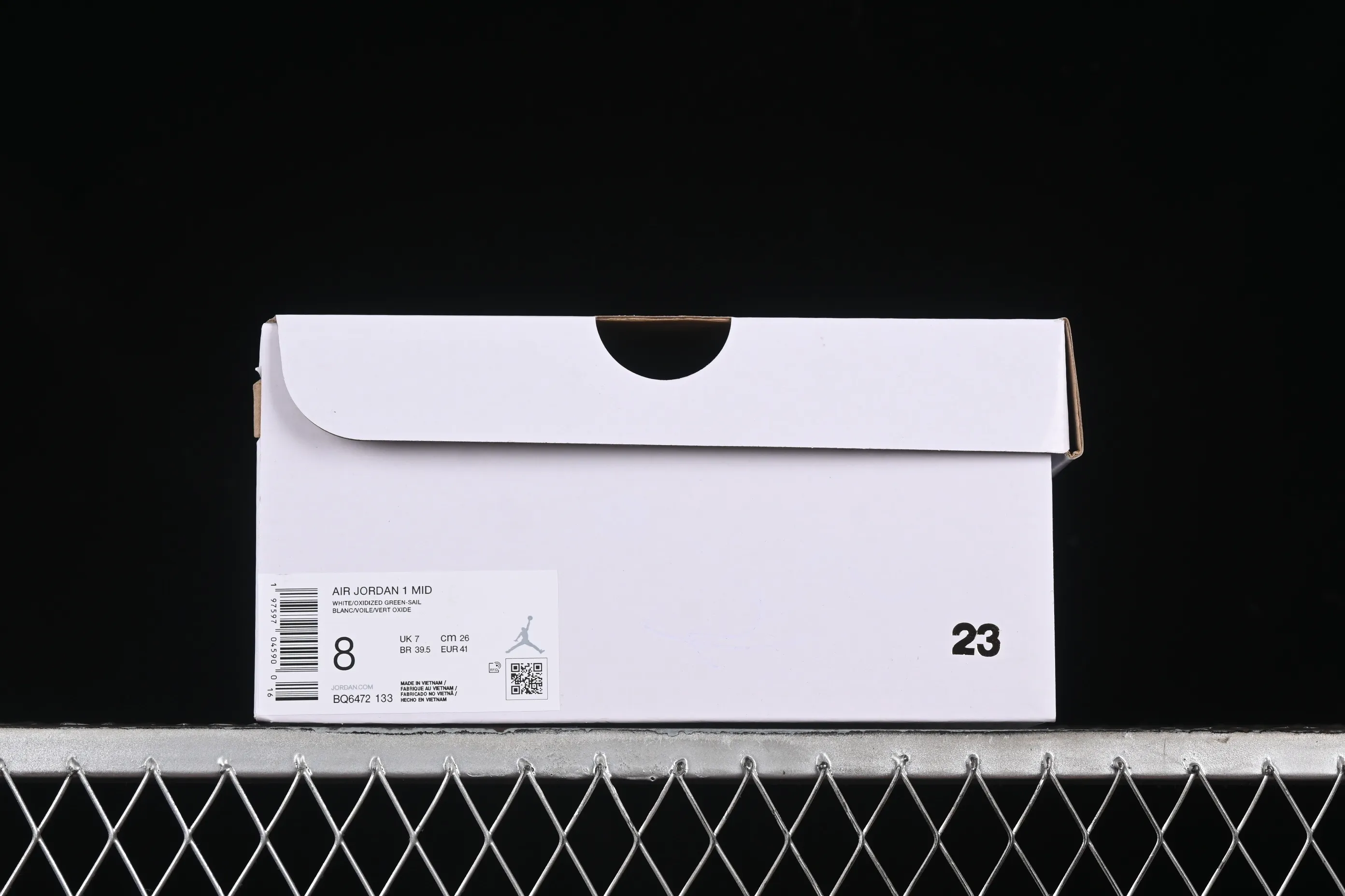 All categories Air Jordan Jordan series basketball shoes Air Jordan 1 Mid Air Jordan 1 Mid "Oxidized Green" AJ1 Joe 1 white and green color Zhongbang basketball shoes BQ6472-133